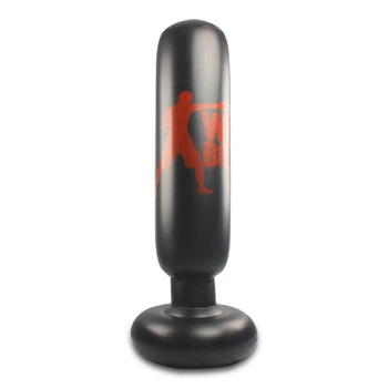 

Inflatable Boxing Cylinder Foldable Boxing Bag PVC Flexible Inflatable Tumbler Increase Agility Punching Sandbag Children Adults