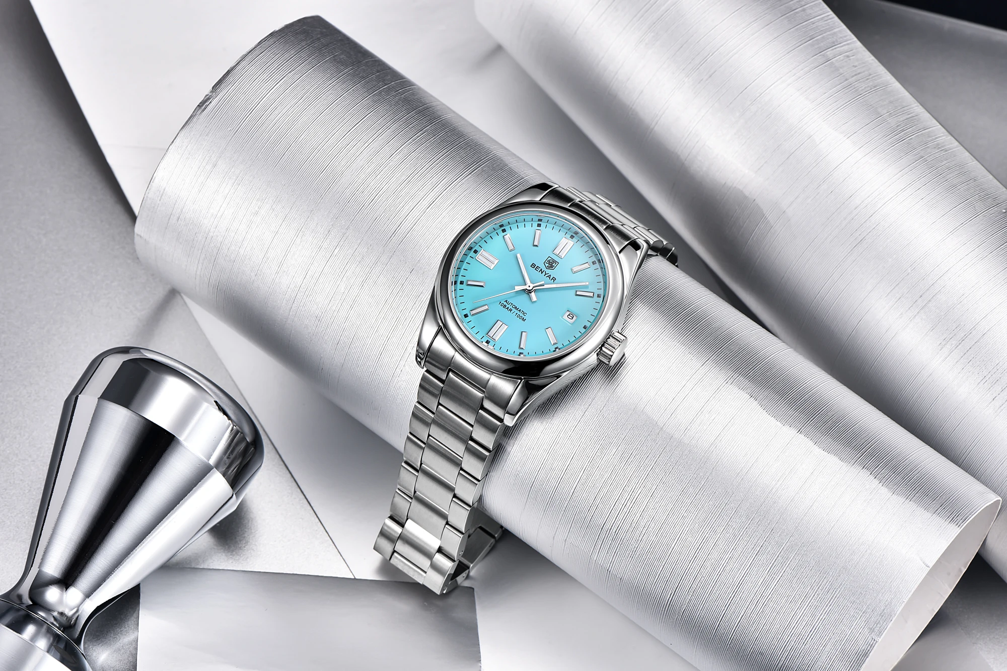 2021 New BENYAR 39MM Men's Watches Mechancial Watch Men Luxury Automatic watch for men Stainless steel Waterproof Clock Man