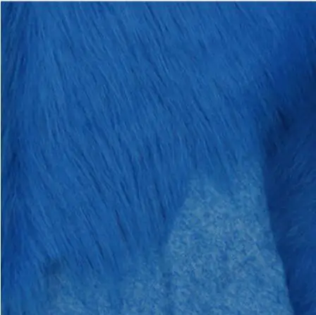 blue 150 см* 100 см 7 см меховая длина, плюшевая ткань, мохнатая ткань для демонстрации, мягкая ткань из искусственного меха животных, ткань для обивки одежды - Цвет: blue