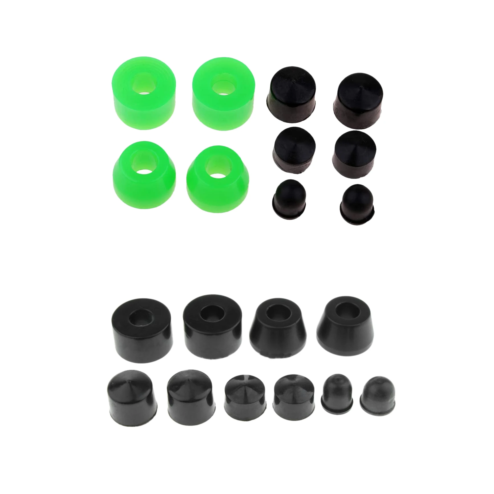 10Pcs Longboard Skateboard Bushings Conical Cylinder Bushing Pivot Cups