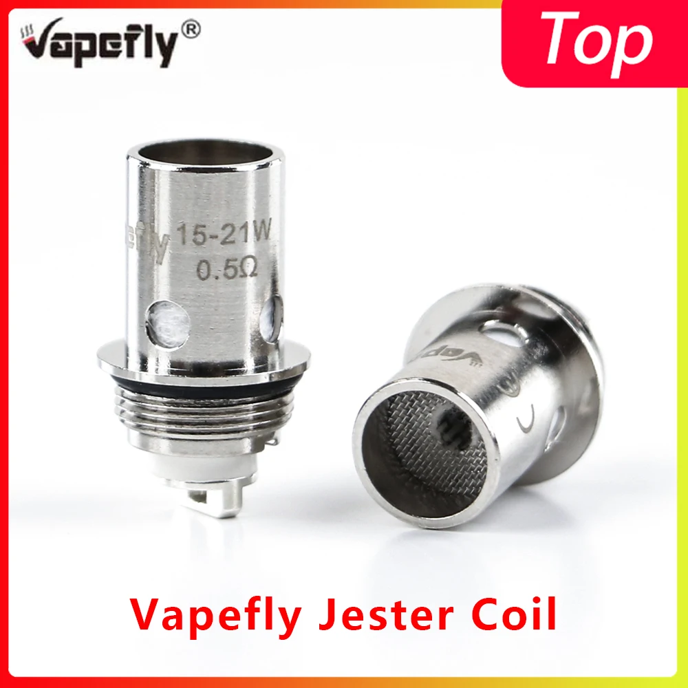 

5pcs E cigarette vape Core Vapefly Jester Coil 1.2ohm Regular Coil/0.5ohm Mesh Coil for Vapefly Jester Kit vape accessories