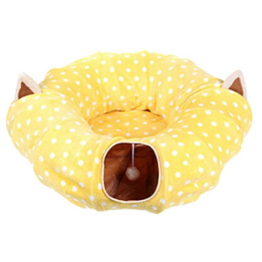 

Hideout Kittens Washable Four Seasons Universal Foldable Sleeping Pet Toy Round Tunnel Wear Resistant. House Cat Bed Warm Soft