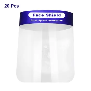 

20PCS/Pack Face Mask Full Protection Mask Fluid Resistant Full Face Mask Protective Facial Mask For Protection From Splash