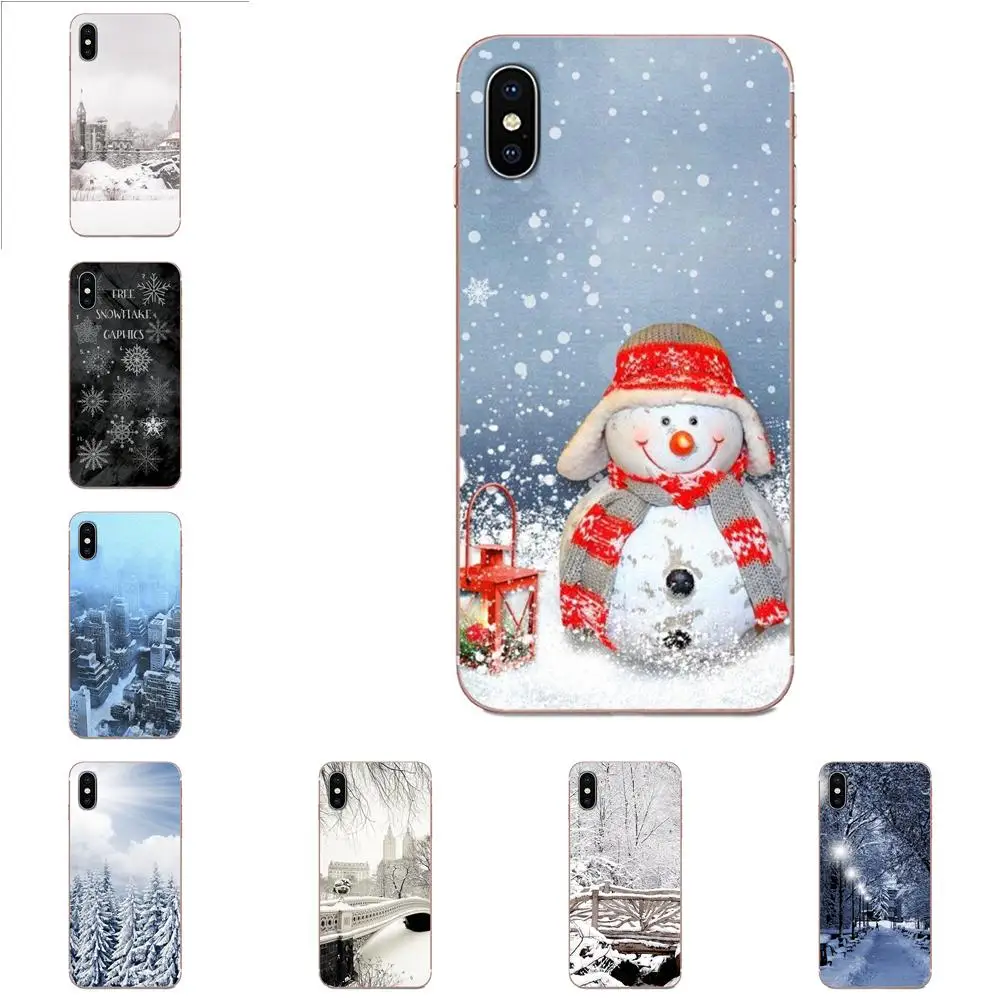 Colorful Winter New York Central Park Snow For Sony Xperia Z Z1 Z2 Z3 Z4 Z5 compact Mini M2 M4 M5 T3 E3 E5 XA XA1 XZ Premium | Мобильные