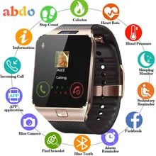 Reloj inteligente Bluetooth 2020 para hombres y mujeres DZ09, reloj inteligente TF SIM, cámara remota, reloj de pulsera deportivo saludable para teléfono Ios y Android