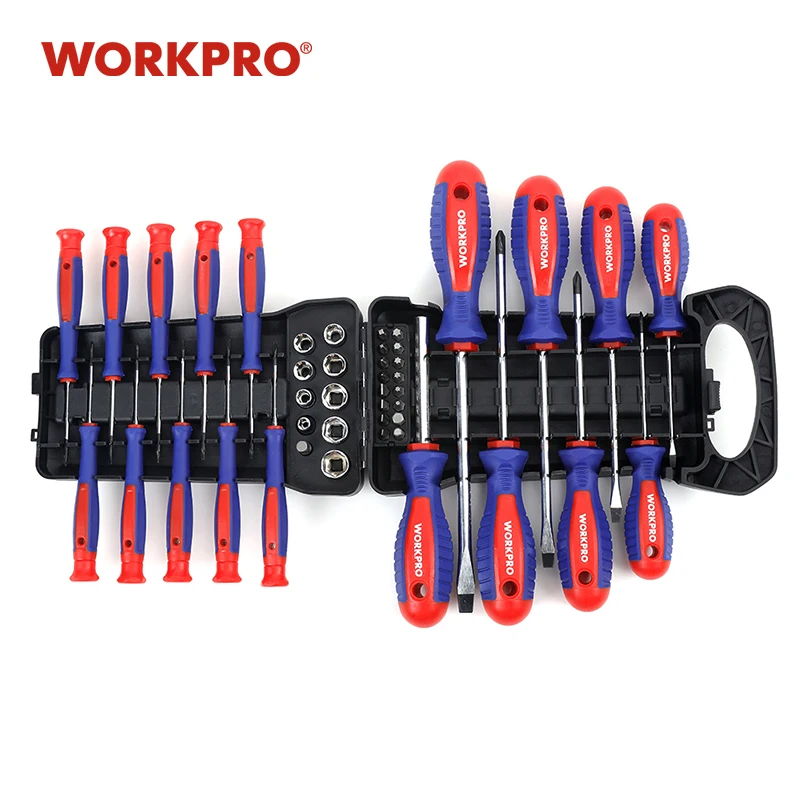 WORKPRO 45PC Screwdriver Set Precision Screwdrivers for Phone with Bits set|screwdriver bit set|bit setscrewdriver set - AliExpress
