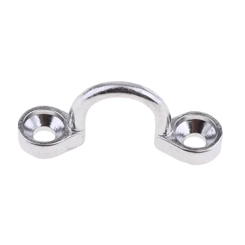 

New Silver Marine Stainless Steel Deck Loop Tie-Down Pad Eyes Strap Rigging