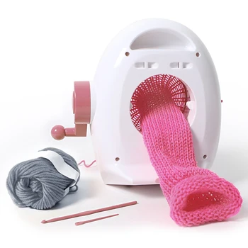 

Smart Weaver Penguin Wool Knitting Kit Machine Hand-cranking Weaving Loom Children Home Toys DIY Weaving Practical Hats Sock Toy