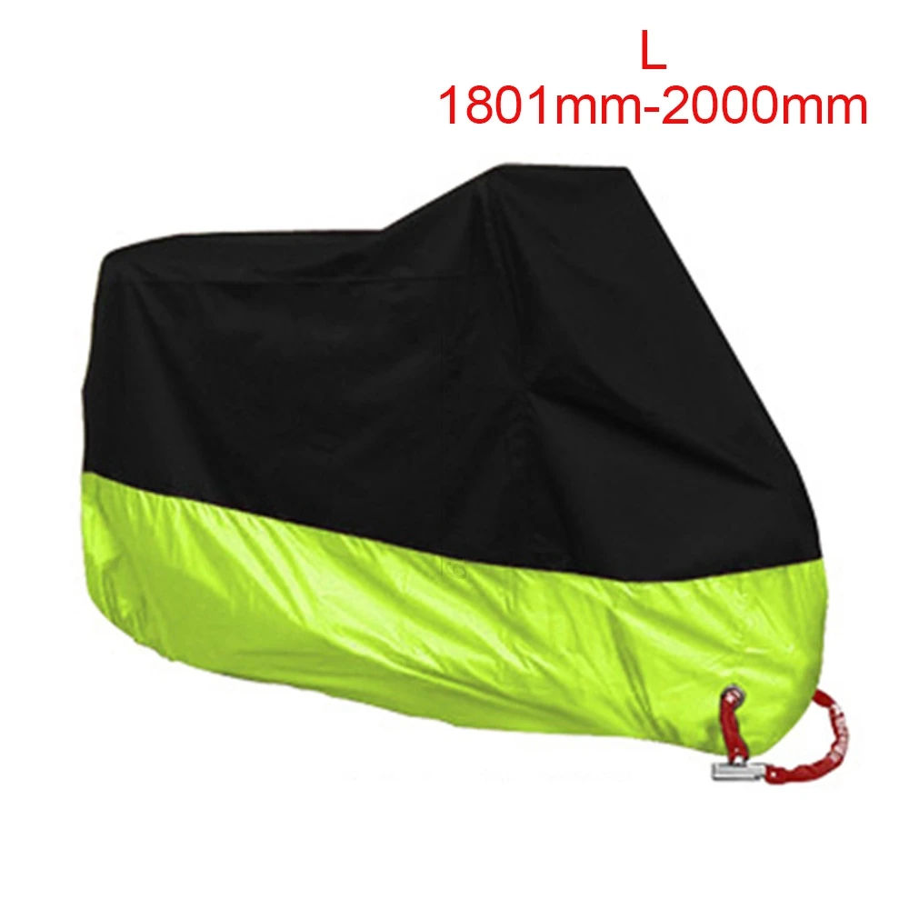 Чехол для мотоцикла эндуро МЗ 251 Goldwing Yamaha Fz1 Xmax 250 Suzuki Gsr 600 Yamaha Nmax 155# O0302 - Цвет: L-Hei-YingGuangLv