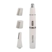 2 в 1 триммер для носа волосы для бровей и головы бороды на батарейках триммер для волос оптом горячий