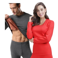 2021 Hot Sale Mens Mrs. Seamless Winter Warm Adult Thermal Underwear Set Base Layer Thick Cotton Long John Set Thermal Underwear