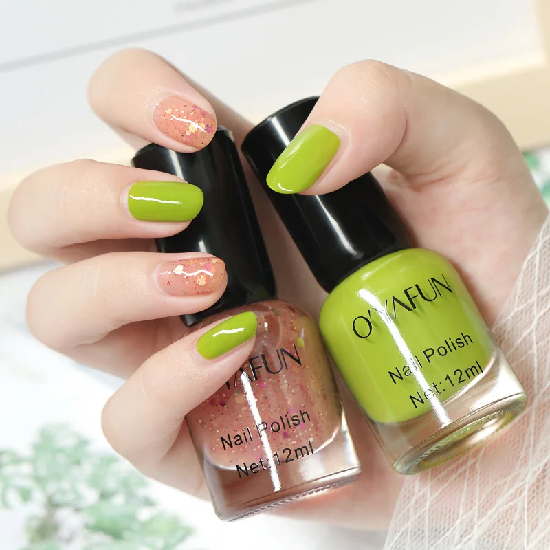 Nail Polish Quick-drying No-baking Candy Color Paint Non-toxic Art Pigment Varnish Environmentally Friendly | Красота и здоровье
