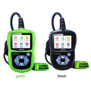 

TopDiag OBDII Scanner Scan Tool Testing Engine Light JD316 Auto Erase Fault Code Diagnostic Car Diagnostic Tool