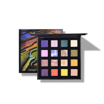 

Hot Sale Beauty 16 Color Eyeshadow Palette Mountain Terraces High Pigment Matte Shimmer Eye Makeup Eye Shadow Palette Cosmetic