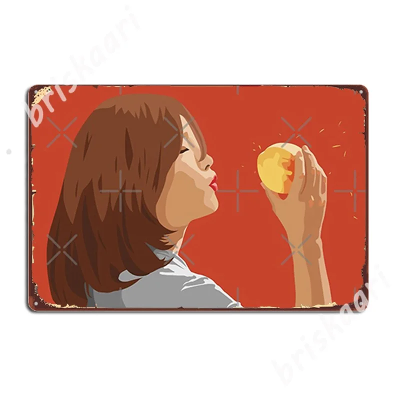 

Parasite Film Peach Metal Signs Wall Cave Funny Club Bar Painting Décor Tin sign Posters