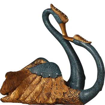 

Swan wine rack ornaments creative modern European living room wine cabinet desktop decorations home decoration accessories