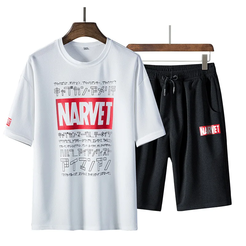 

2019 Summer New Style MEN'S Suit Korean-style Slim Fit Men's Trend Short Sleeve Shorts Leisure Suit Men's Teenager
