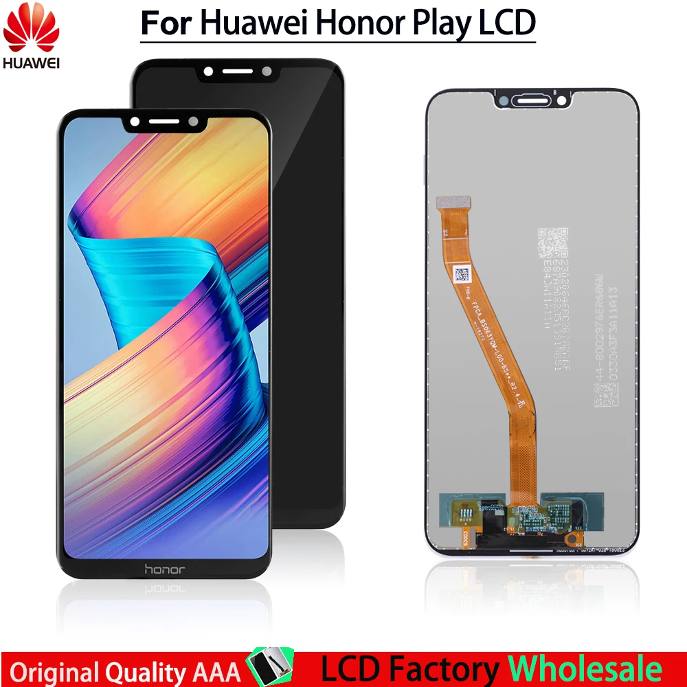 

6.3" Display Module For Huawei Honor Play COR L29 LCD Touch Screen Digitizer Assembly Replacement For Honor Play Middle Frame