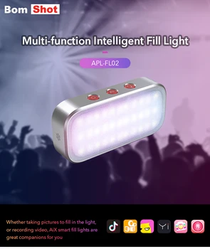 

APEXEL New Smart AI Mobile Phone Self-timer Fill Light USB Charging LED Breathing Light For iPhone Samsung Phones And Tripods