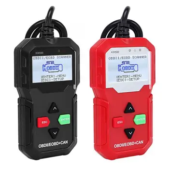

Car Diagnostic Tools KW590 Car Diagnostic Tool OBDII CAN Scanner Code Reader Detector Instrument Adapter Auto Diagnostic Tool