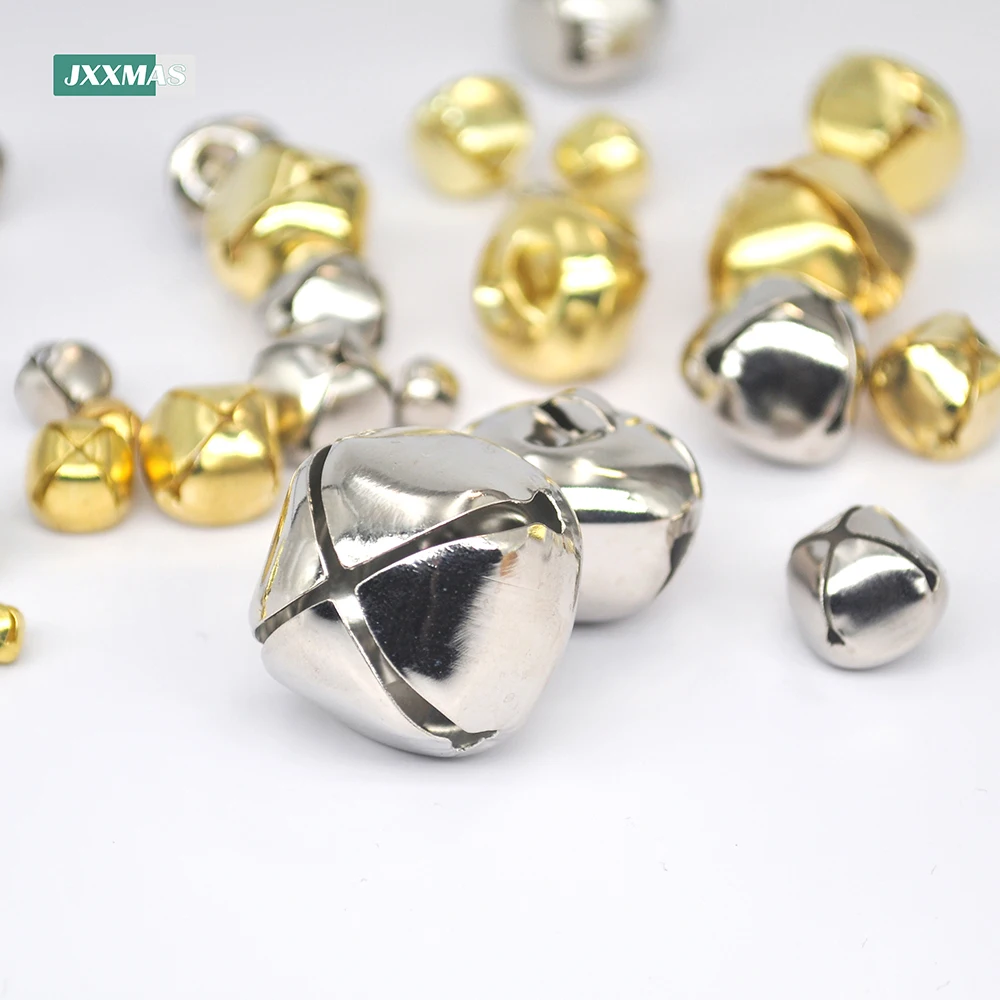 12-200pcs Jingle Bell Scattered Beads Christmas Party Cross Bell Pendant Pet Cat Collar with Ball DIY Crafts Accessories christmas decorations jingle bells christmas bell jingle bells beads