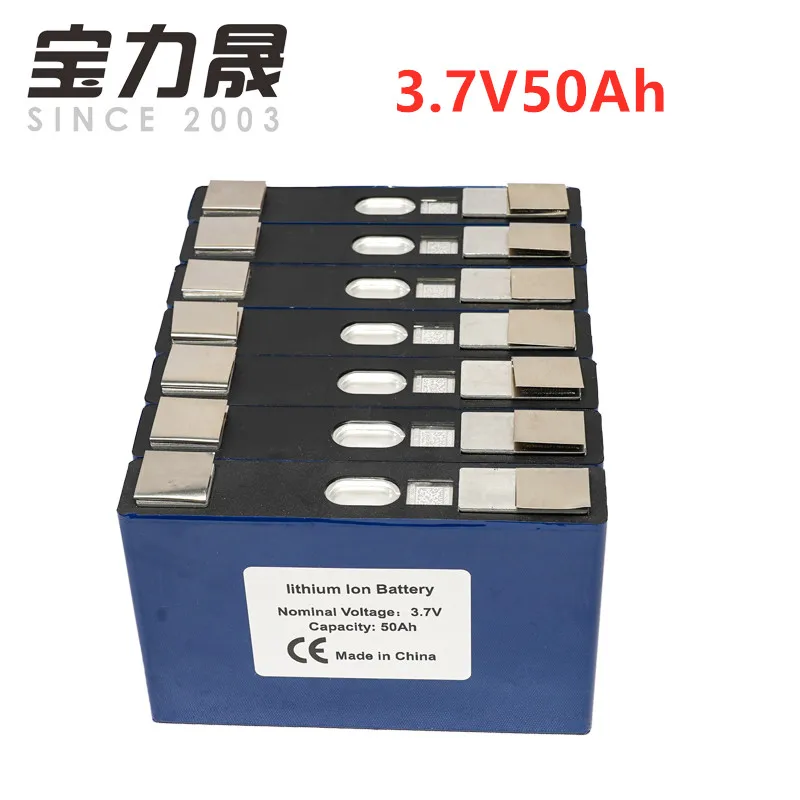 2019 новый 13 шт 3 7 V 50Ah 48V50ah NCM 1000 раз жизненный цикл призматическая ячейка для 24V E Scooter
