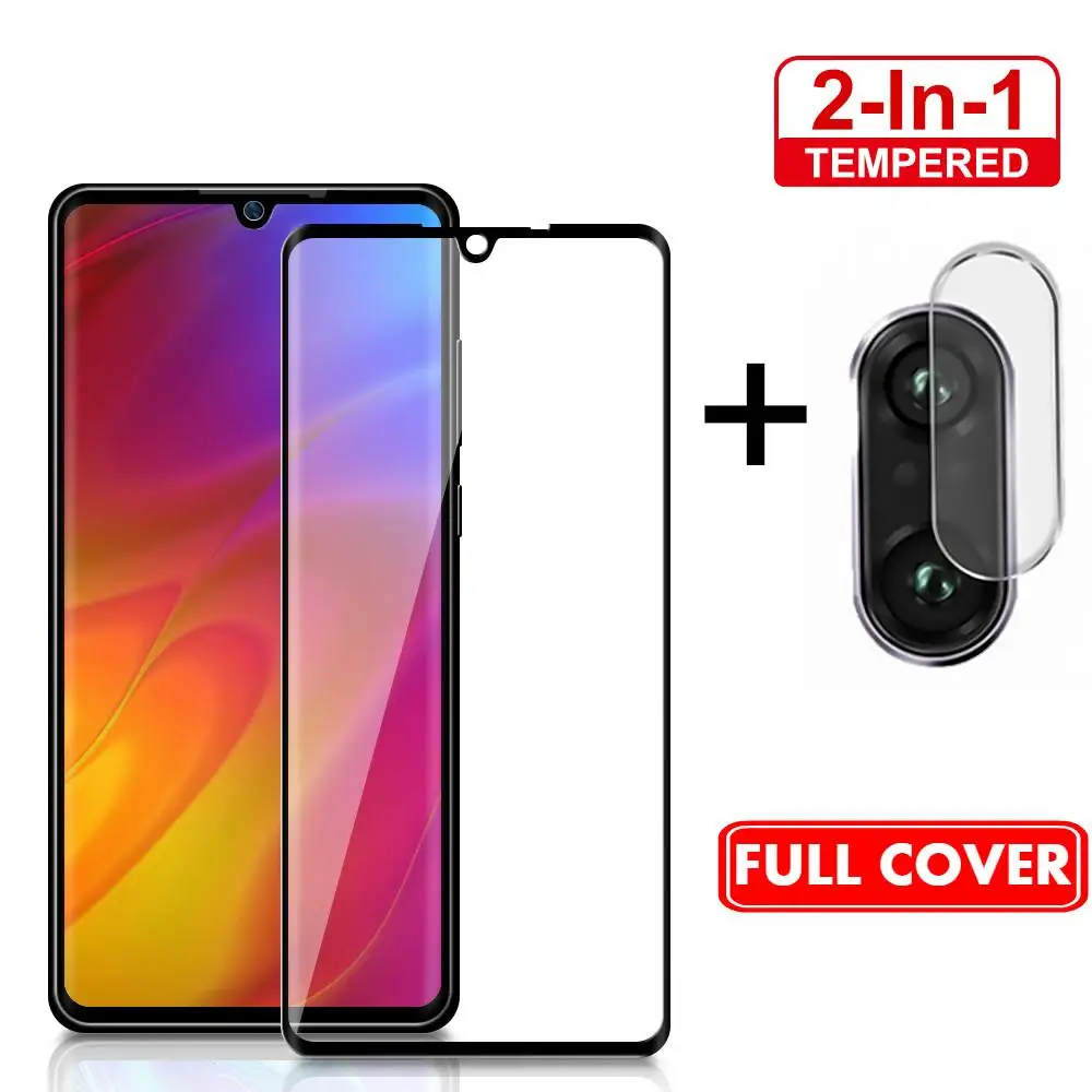 

2 in 1 9D Screen Protector for Xiaomi Mi A3 Lite Camera Lens Protective Glass For Redmi K20 Note 5 6 7 8 Pro 7 7A Tempered Glass