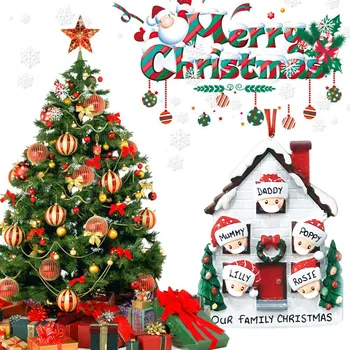 

2020 Quarantine Christmas Decoration Birthdays Party Decoration Gift Product Personalized Family Ornament Home Decor