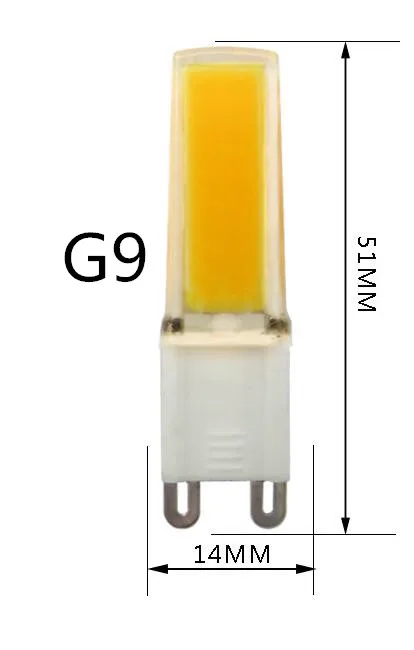 YOU Mini cob G9 G8 G4 Светодиодная лампа 9 Вт 110 В/220 В с регулируемой яркостью