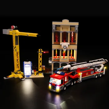 

LED Light Kit For CITY Series Downtown Fire Brigade Lighting Set Compatible With 60216 (NOT Include The Model)