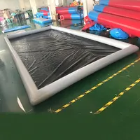 PVC Portable Airtight Cleaning Inflatable Car Wash Mat, Inflatable Car Water Collector Containment Mat 1
