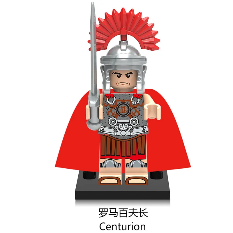 Roman Soldier Series Commander Elf Hunter Model Assembling Bricks Building Blocks Kit DIY Education Christmas Gift