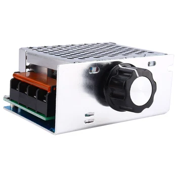 

AC 220V 4000W SCR Electric Voltage Regulator Temperature Motor Speed Controller With Fan Big Power Light Brightness Dimmer