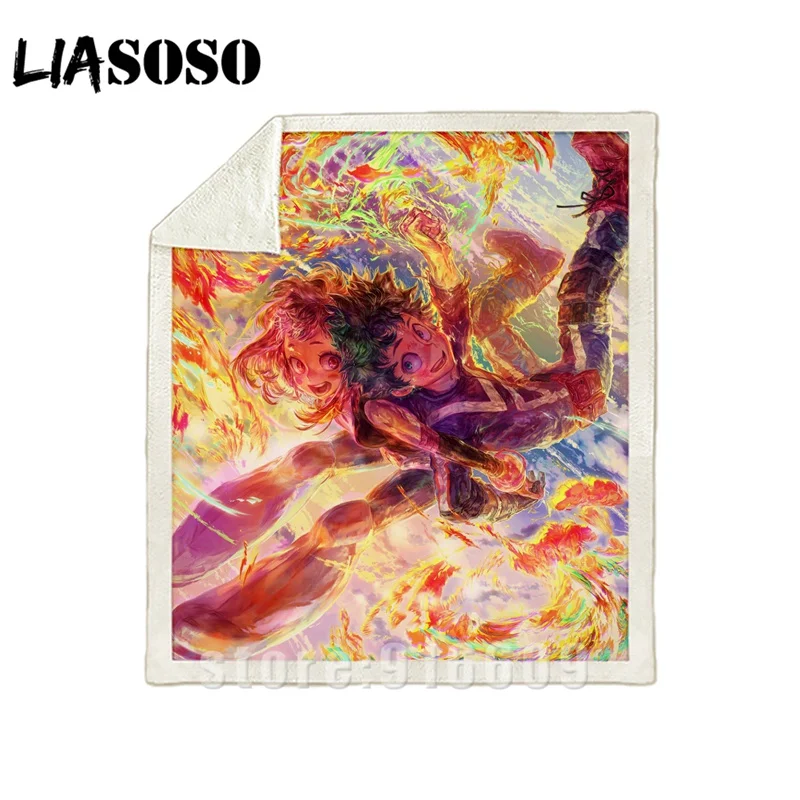 03 Диван-кровать с рисунком dj My hero Academy Boku no hero офис Harajuku набивное Одеяло-покрывало для путешествий одеяло квилт для софы A28 - Цвет: 03