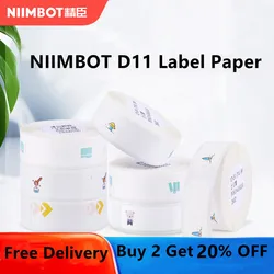 Niimbot – papier d'impression pour Machine à étiquettes D11/D110, auto adhésif, Machine de marquage de prix 