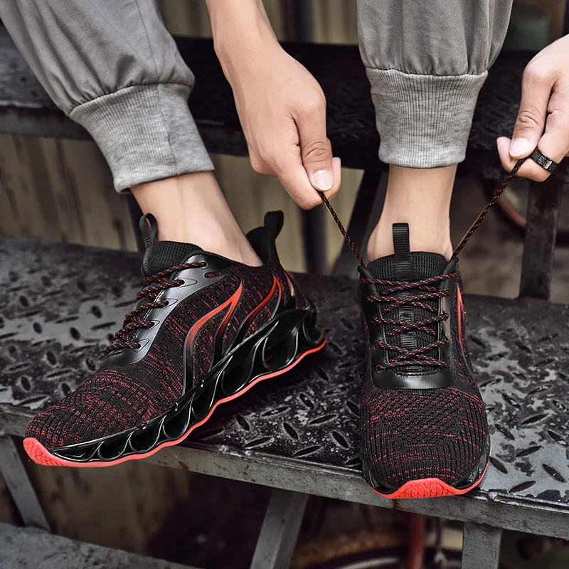 Tanie New Arrival męskie buty 2019 buty do biegania dla mężczyzn dorosłych buty męskie oczek buty do chodzenia mężczyzn ostrza komfort trampki mężczyźni mody