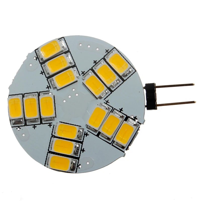 12V G4 15 светодиодный SMD 5630 лампочка Холодный белый Теплый осветительная лампа