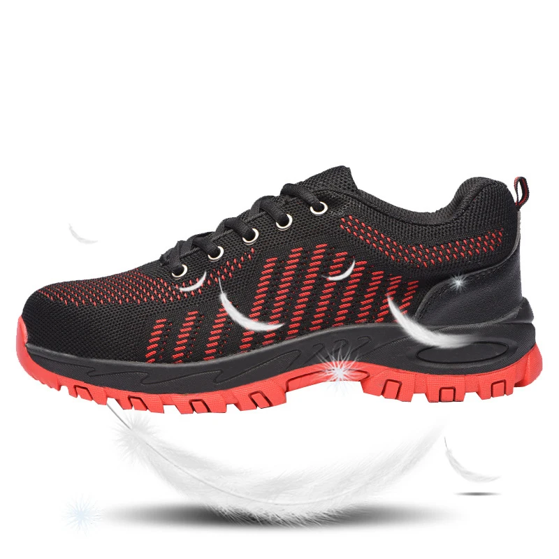 

Men Safety Shoes Steel Toe Cap mal Work Protective Trainers Boots Lightweight Breathable Sneakers JA9121803