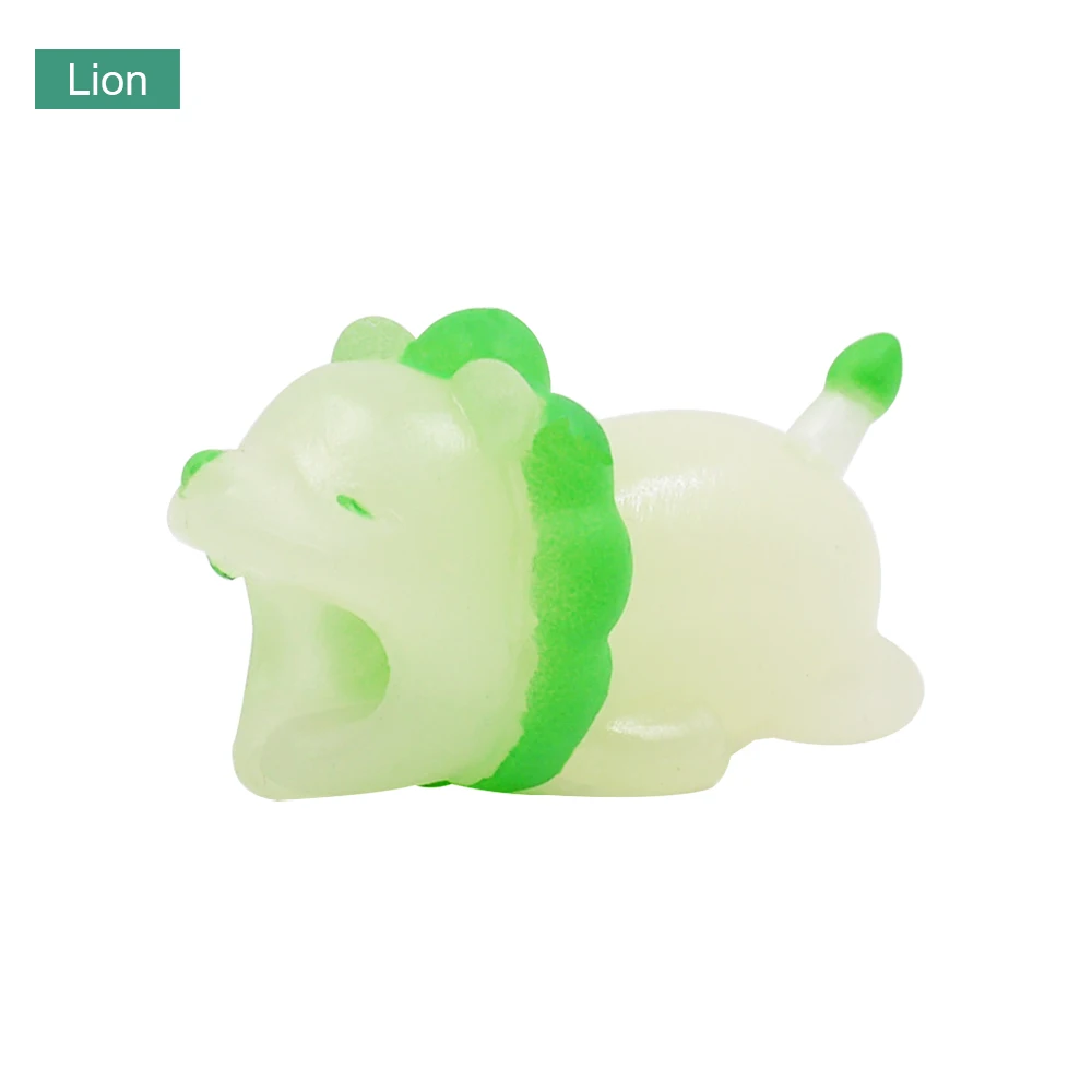 CHIPAL милый светящийся кабель протектор укусы для usb-кабель для iphone Chompers Winder Органайзер держатель для телефона аксессуары игрушки для животных
