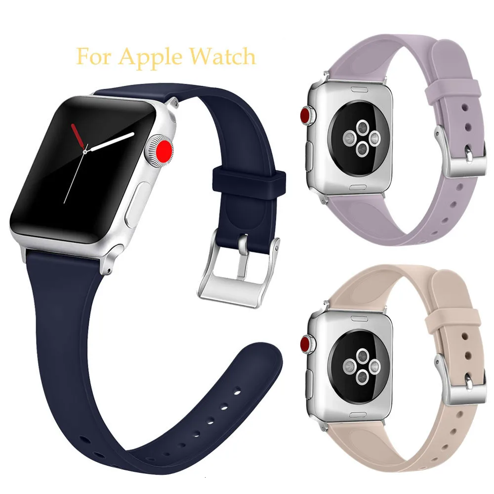 Силиконовый ремешок для Apple watch band 44 мм/40 мм iWatch 42 мм/38 дышащий спортивный браслет 5
