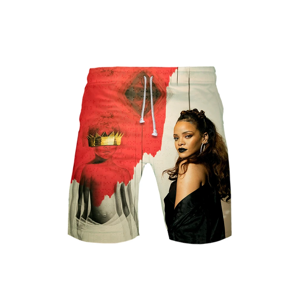 Rihanna Singer модель актера шары штаны для мальчиков Kakarot Шорты Брюки для отдыха с принтом повседневные мужские шорты Новинка Топ