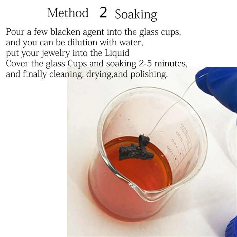 Silver Oxidizer Solution Sterling Silver Oxidize Patina Gel Retro Jewelry Making D0JD