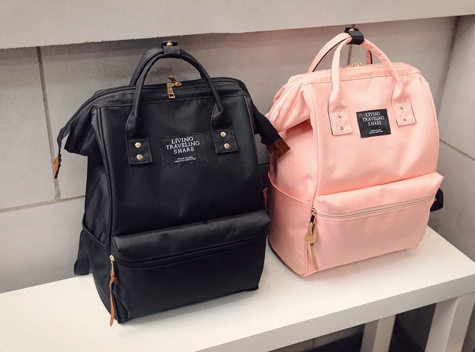 Fashion Backpack High-capacity Knapsack Women Backpack Pure Color Teenager Backpack Female Bag Mochila Bagpack Shoulder Bag 2019