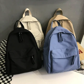 

Fashion Backpack Canvas Women Backpack Anti-theft Shoulder Bag New School Bag For Teenager Girls 15.6 Inch Laptop Rucksack