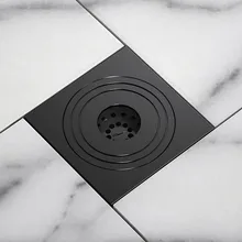 10*10 cm Bathroom Copper Floor Drain With Plastic Elbow Closed Deodorant Insect Proof Shower Sink Drains For Bathroom facilities