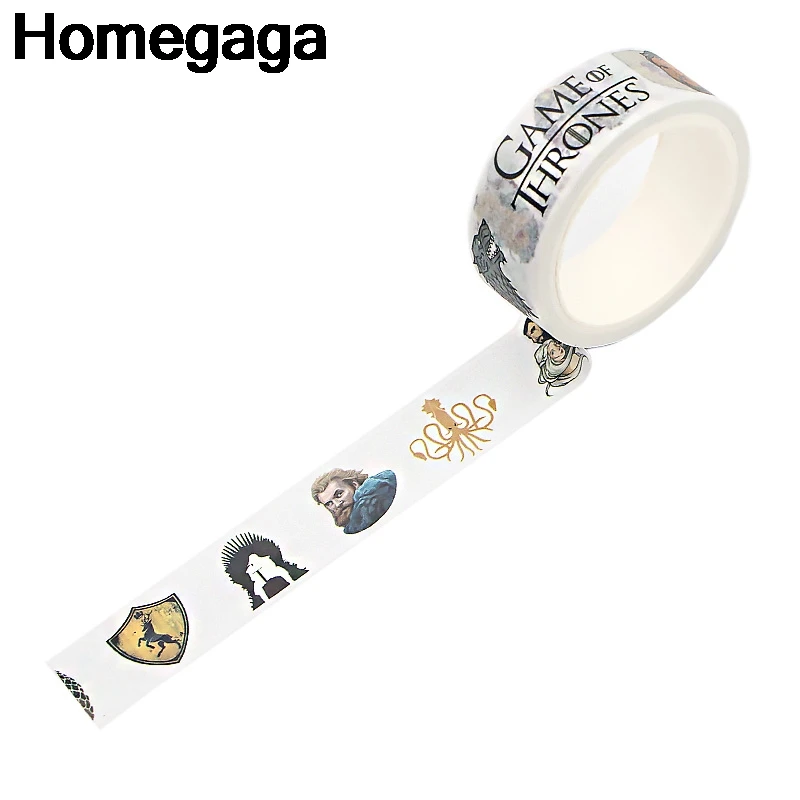 Homegaga Игра престолов самоклеющаяся декоративная лента канцелярские наклейки Скрапбукинг крафт бумага пастеры DIY маскировки declas подарок D2345
