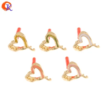 

Cordial Design 100Pcs 13*16MM Jewelry Accessories/Hand Made/Paint Effect/Earrings Stud/Heart Shape/DIY Making/Earring Findings