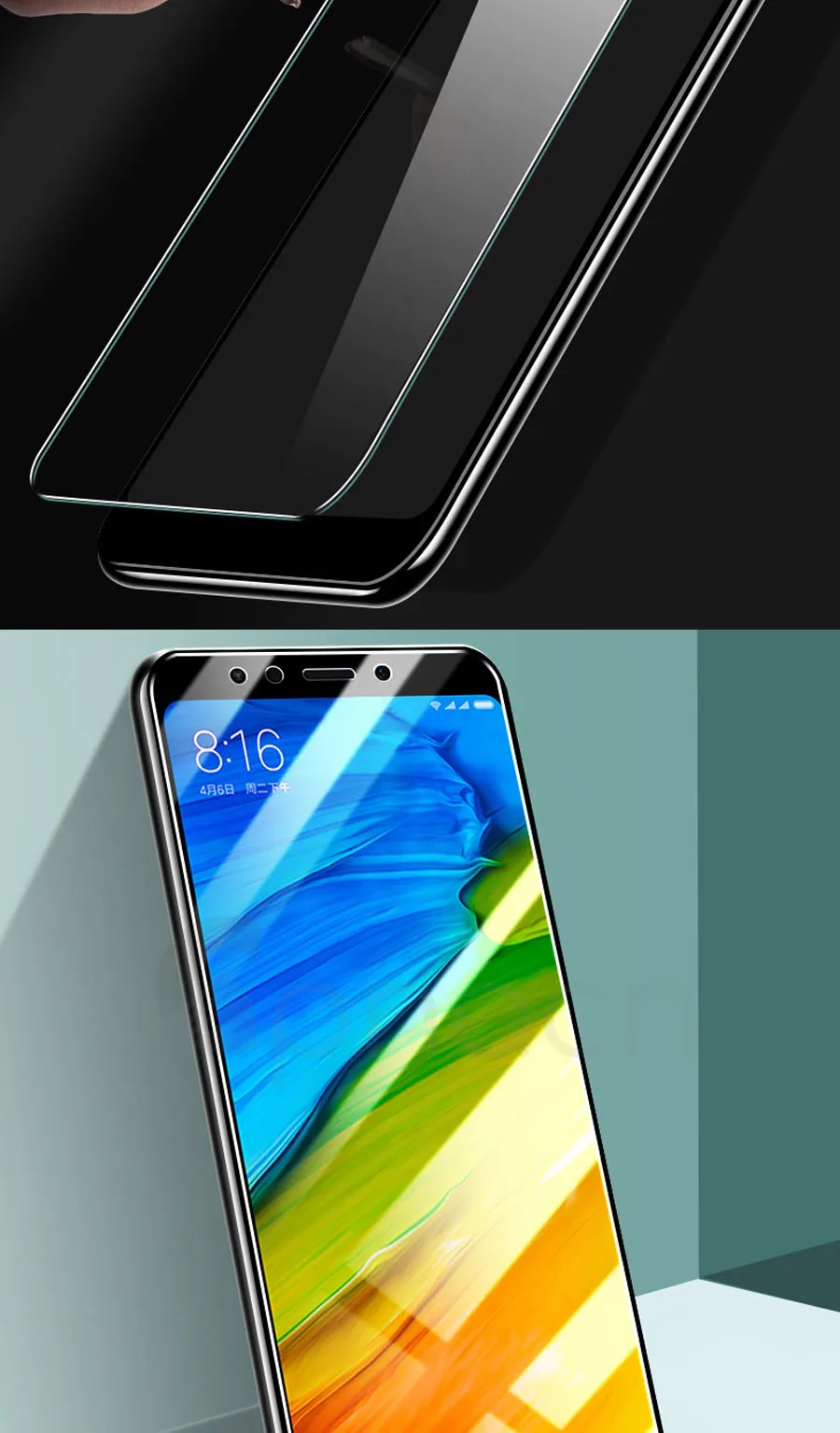 9H Tempered Glass on the For Xiaomi Redmi 5 Plus 5A 4 4X 4A S2 K20 Screen Protector For Redmi Note 4 4X 5 5A Pro Protective Film