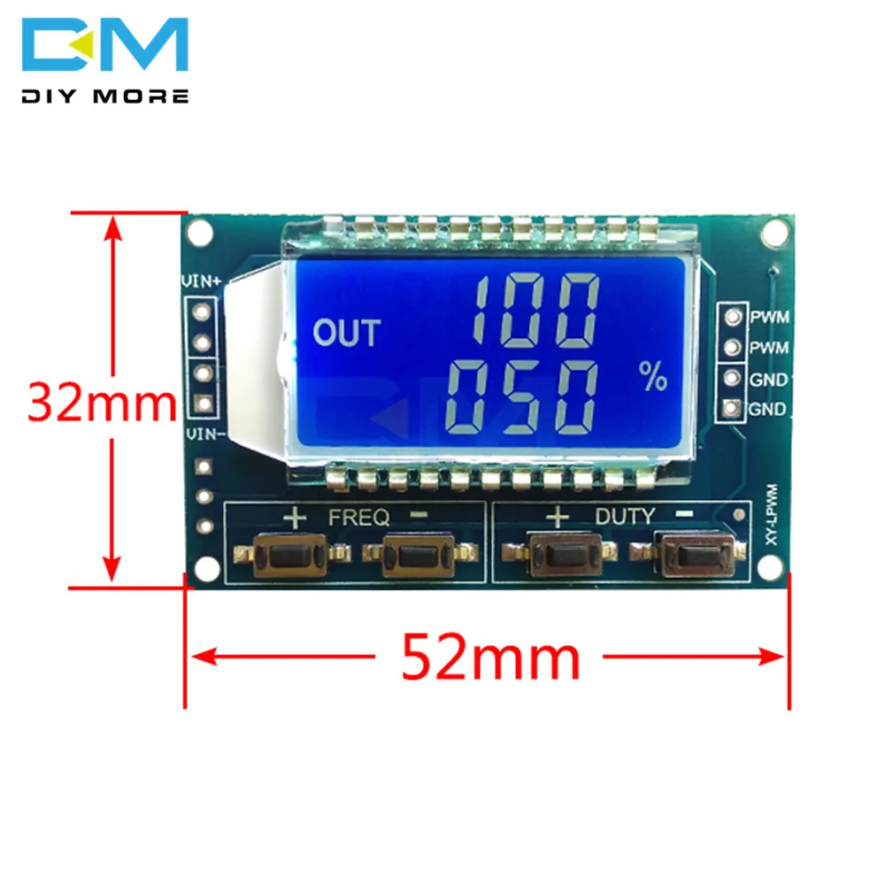 3,3 V-30 V генератор сигналов PWM частота импульсов рабочий цикл регулируемый модуль ЖК-дисплей Дисплей 1Hz-150Khz ШИМ плата Модуль гибкий кабель