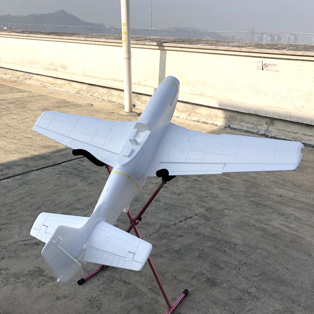 1,6 м большой пропеллер rc warbird Самолет Модель P51 белый цвет EPO пена